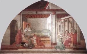 Fra Filippo Lippi - Birth and Naming St John 1452-65