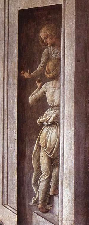 Fra Filippo Lippi - The Annunciation with two Kneeling Donors (detail-2) c. 1440